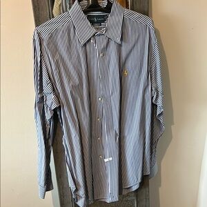 Ralph Lauren Men's Blue Striped Shirt